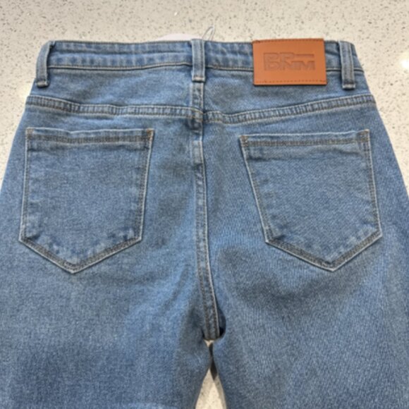 NEW Princess Polly High Waisted Flare Jeans Mid Wash Denim Size 0‎ Bootcut Pants - Picture 12 of 14